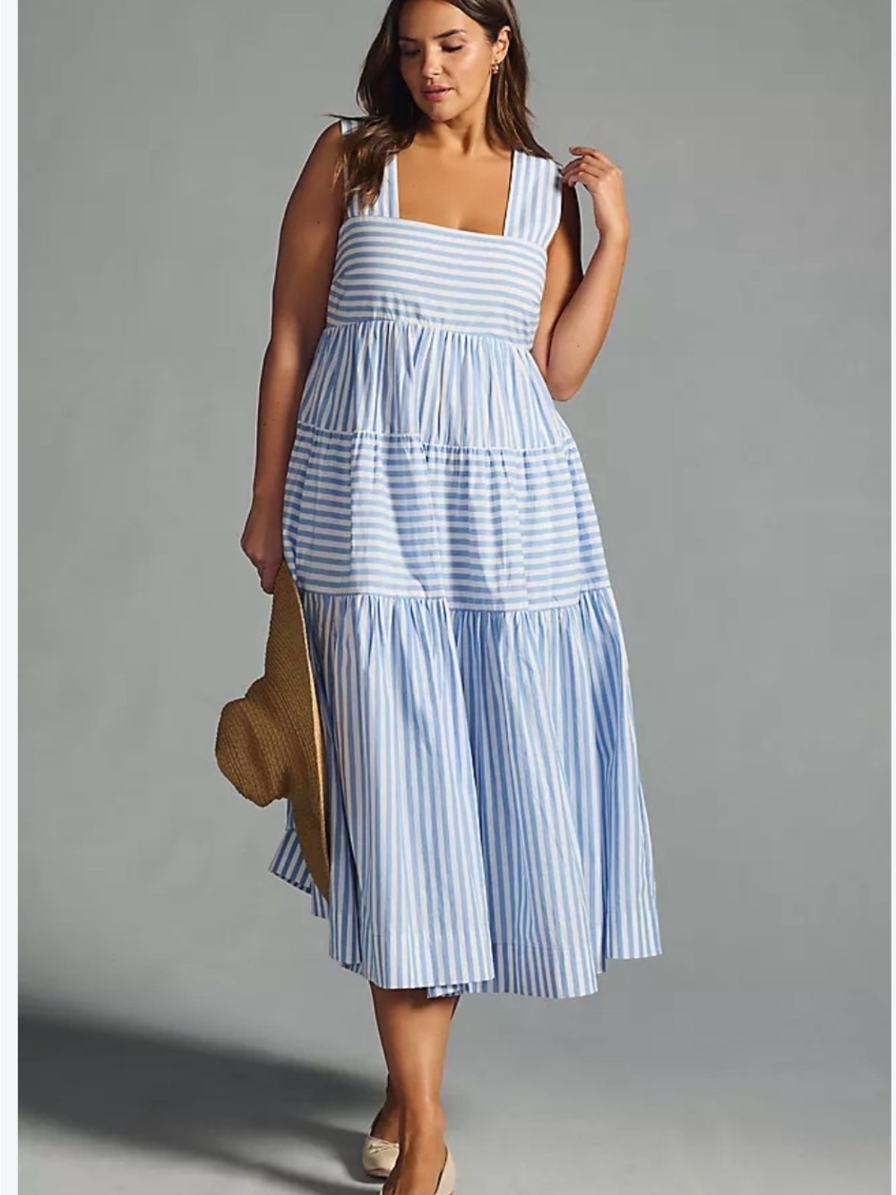 Anthropologie The Helena Square-Neck Babydol Dress | Anthropologie size L - Picture 2 of 8